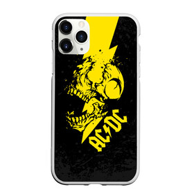 Чехол для iPhone 11 Pro матовый с принтом AC DC HIGH VOLTAGE в Новосибирске, Силикон |  | ac dc | acdc | high voltage | music | rock | skull | группа | молния | музыка | музыканты | рок | череп