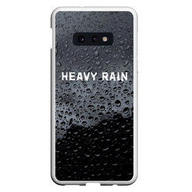 Чехол для Samsung S10E с принтом Heavy Rain в Новосибирске, Силикон | Область печати: задняя сторона чехла, без боковых панелей | Тематика изображения на принте: дождь | жертва | капает | капли | ливень | мастер | оригами | складывать