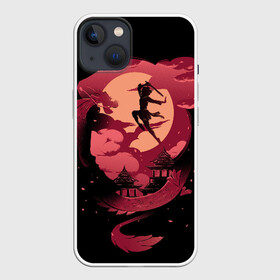 Чехол для iPhone 13 с принтом Princess Mononoke в Новосибирске,  |  | ghibli | hayao miyazaki | hime | miyazaki | mononoke | princess | studio | ашитака | гибли | минни | миядзаки | мононоке | моро | фентези