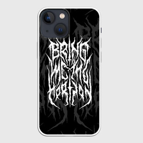 Чехол для iPhone 13 mini с принтом BRING ME THE HORIZON в Новосибирске,  |  | bmth | bring me the horizon | music | rock | бмтш | группа | дэткор | музыка | музыканты | рок | электроник