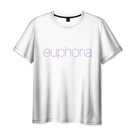 Мужская футболка 3D с принтом сериал Euphoria в Новосибирске, 100% полиэфир | прямой крой, круглый вырез горловины, длина до линии бедер | euphoria | zendaya | драма | зендея | отношения | подростки | ру беннетт | сериал | эйфория