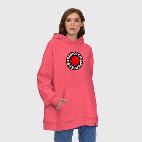 Худи SuperOversize хлопок с принтом RED HOT CHILI PEPPERS в Новосибирске, 70% хлопок, 30% полиэстер, мягкий начес внутри | карман-кенгуру, эластичная резинка на манжетах и по нижней кромке, двухслойный капюшон
 | red hot chili peppers | rhcp | рхчп