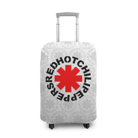 Чехол для чемодана 3D с принтом RED HOT CHILI PEPPERS в Новосибирске, 86% полиэфир, 14% спандекс | двустороннее нанесение принта, прорези для ручек и колес | red hot chili peppers | rhcp | рхчп