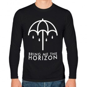 Мужской лонгслив хлопок с принтом BRING ME THE HORIZON в Новосибирске, 100% хлопок |  | bmth | bring me the horizon