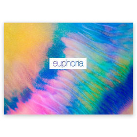Поздравительная открытка с принтом сериал Euphoria в Новосибирске, 100% бумага | плотность бумаги 280 г/м2, матовая, на обратной стороне линовка и место для марки
 | Тематика изображения на принте: zendaya | зендея | ру беннетт | сериал euphoria | эйфория