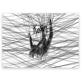 Поздравительная открытка с принтом Korn: The Nothing в Новосибирске, 100% бумага | плотность бумаги 280 г/м2, матовая, на обратной стороне линовка и место для марки
 | alternative | heavy | korn | koяn | metal | rapcore | rock | the nothing | youll never find me | джонатан дэвис | корн | корни | коян | ню метал | нюметал | рок
