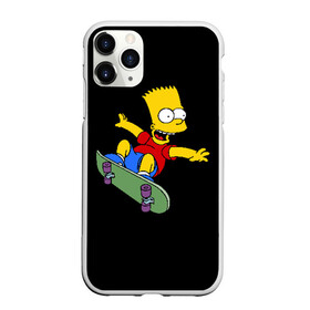 Чехол для iPhone 11 Pro матовый с принтом Скейт в Новосибирске, Силикон |  | bart | the simpsons | барт | симпсоны