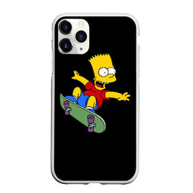 Чехол для iPhone 11 Pro Max матовый с принтом Скейт в Новосибирске, Силикон |  | bart | the simpsons | барт | симпсоны