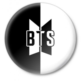 Значок с принтом BTS в Новосибирске,  металл | круглая форма, металлическая застежка в виде булавки | bangtan boys | bts | love yourself | бтс