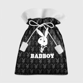 Подарочный 3D мешок с принтом Bad boy в Новосибирске, 100% полиэстер | Размер: 29*39 см | bad boy | bite | bow tie | broken | cool | ear | fighter | logo | man | playboy | rabbit | sign | symbol | white | белый | битый | боец | галстук бабочка | знак | кролик | логотип | любовь | мальчик | мужчина | откушенное | прикольный | сим