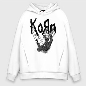 Мужское худи Oversize хлопок с принтом Korn the Nothing в Новосибирске, френч-терри — 70% хлопок, 30% полиэстер. Мягкий теплый начес внутри —100% хлопок | боковые карманы, эластичные манжеты и нижняя кромка, капюшон на магнитной кнопке | Тематика изображения на принте: alternative | heavy | korn | koяn | metal | rapcore | rock | the nothing | youll never find me | джонатан дэвис | корн | корни | коян | ню метал | нюметал | рок