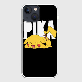 Чехол для iPhone 13 mini с принтом Пика в Новосибирске,  |  | pikachu | pokeball | pokemon | пикачу | покебол | покемоны