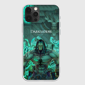 Чехол для iPhone 12 Pro с принтом Darksiders 2 в Новосибирске, силикон | область печати: задняя сторона чехла, без боковых панелей | 3d | 3dвосприятие | action rpg | darksiders 2 | апокалипсис | арт | верблюд | война | всадник | желтый | зеброид | игра | караван | компьютерная | конь | монстры | серый | слешер