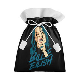 Подарочный 3D мешок с принтом billie eilish в Новосибирске, 100% полиэстер | Размер: 29*39 см | Тематика изображения на принте: billie eilish | билли айлиш | билли элиш