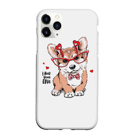 Чехол для iPhone 11 Pro матовый с принтом I need your love в Новосибирске, Силикон |  | animal | bow | bow tie | breed | cute | dog | funny | hearts | i need your love | polka dot | puppy | red | the inscription | white | бант | белый | вельш корги пемброк | галстук бабочка | горошек | животное | забавный | красный | любовь | милый | м