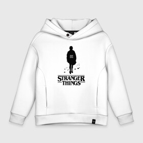 Детское худи Oversize хлопок с принтом STRANGER THINGS в Новосибирске, френч-терри — 70% хлопок, 30% полиэстер. Мягкий теплый начес внутри —100% хлопок | боковые карманы, эластичные манжеты и нижняя кромка, капюшон на магнитной кнопке | Тематика изображения на принте: stranger 2 | stranger 3 | stranger things 3 | things 2 | things 3 | очень странные дела | очень странные дела 3. | очень странный дело