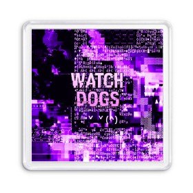 Магнит 55*55 с принтом WATCH DOGS в Новосибирске, Пластик | Размер: 65*65 мм; Размер печати: 55*55 мм | Тематика изображения на принте: action | ct os | ded sec | fox | game | hacker | legion | watch dogs | watch dogs 2 | watch dogs legion | знак лиса | игра | компьютерная игра | легион | хакер