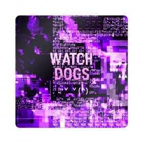 Магнит виниловый Квадрат с принтом WATCH DOGS в Новосибирске, полимерный материал с магнитным слоем | размер 9*9 см, закругленные углы | Тематика изображения на принте: action | ct os | ded sec | fox | game | hacker | legion | watch dogs | watch dogs 2 | watch dogs legion | знак лиса | игра | компьютерная игра | легион | хакер