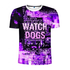 Мужская футболка 3D спортивная с принтом WATCH DOGS в Новосибирске, 100% полиэстер с улучшенными характеристиками | приталенный силуэт, круглая горловина, широкие плечи, сужается к линии бедра | action | ct os | ded sec | fox | game | hacker | legion | watch dogs | watch dogs 2 | watch dogs legion | знак лиса | игра | компьютерная игра | легион | хакер