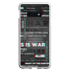 Чехол для Samsung S10E с принтом 30 SECONDS TO MARS в Новосибирске, Силикон | Область печати: задняя сторона чехла, без боковых панелей | 30 seconds to mars | 30 секунд до марса | jared leto | thirty seconds to mars | джаред лето