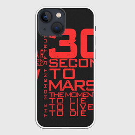 Чехол для iPhone 13 mini с принтом 30 SECONDS TO MARS в Новосибирске,  |  | 30 seconds to mars | 30 секунд до марса | jared leto | thirty seconds to mars | джаред лето