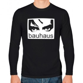 Мужской лонгслив хлопок с принтом Bauhaus в Новосибирске, 100% хлопок |  | bauhaus | goth | gothic | peter murphy | punk | rock | альтернатива | баухаус | баухус | бахус | бухус | готика | готичная | готичный | готы | панк | питер мерфи | пост панк | рок | хардрок