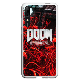 Чехол для Honor P Smart Z с принтом DOOM ETERNAL в Новосибирске, Силикон | Область печати: задняя сторона чехла, без боковых панелей | Тематика изображения на принте: doom | doom eternal | game | дум