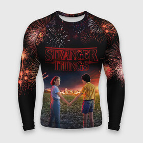 Мужской рашгард 3D с принтом STRANGER THINGS в Новосибирске,  |  | 011 | down | eleven | netflix | season | series | strange | stranger | things | upside | дела | дина | загадочные | монстр | монстры | одиннадцать | очень | сезон | сериал | сериалы | события | странные | ужасы