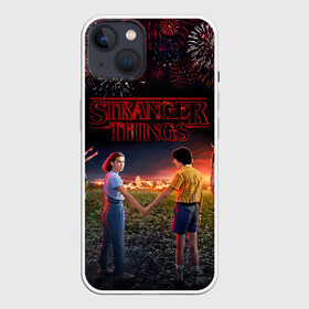 Чехол для iPhone 13 с принтом STRANGER THINGS в Новосибирске,  |  | 011 | down | eleven | netflix | season | series | strange | stranger | things | upside | дела | дина | загадочные | монстр | монстры | одиннадцать | очень | сезон | сериал | сериалы | события | странные | ужасы