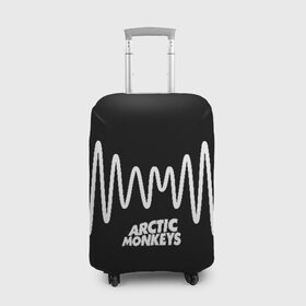 Чехол для чемодана 3D с принтом ARCTIC MONKEYS в Новосибирске, 86% полиэфир, 14% спандекс | двустороннее нанесение принта, прорези для ручек и колес | arctic monkeys | арктик манкис | арктические мартышки