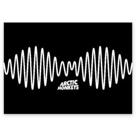 Поздравительная открытка с принтом ARCTIC MONKEYS в Новосибирске, 100% бумага | плотность бумаги 280 г/м2, матовая, на обратной стороне линовка и место для марки
 | Тематика изображения на принте: arctic monkeys | арктик манкис | арктические мартышки