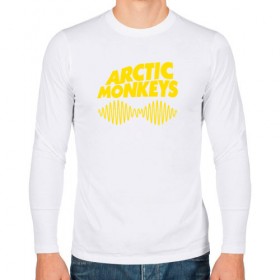 Мужской лонгслив хлопок с принтом ARCTIC MONKEYS в Новосибирске, 100% хлопок |  | arctic monkeys | арктик манкис | арктические мартышки