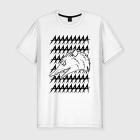Мужская футболка премиум с принтом Злой опосум в Новосибирске, 92% хлопок, 8% лайкра | приталенный силуэт, круглый вырез ворота, длина до линии бедра, короткий рукав | Тематика изображения на принте: животные | крик | опоссум