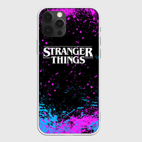 Чехол для iPhone 12 Pro с принтом STRANGER THINGS | ОЧЕНЬ СТРАННЫЕ ДЕЛА в Новосибирске, силикон | область печати: задняя сторона чехла, без боковых панелей | stranger things | очень странные дела