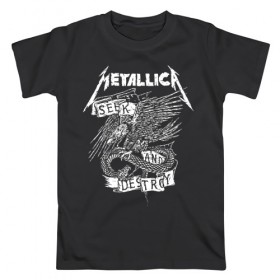 Мужская футболка хлопок с принтом Metallica в Новосибирске, 100% хлопок | прямой крой, круглый вырез горловины, длина до линии бедер, слегка спущенное плечо. | metalica | metallica | группа | джеймс хэтфилд | кирк хэмметт | ларс ульрих | метал | металика | металлика | миталика | музыка | роберт трухильо | рок | трэш | трэшметал | хард | хеви