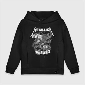 Детское худи Oversize хлопок с принтом Metallica в Новосибирске, френч-терри — 70% хлопок, 30% полиэстер. Мягкий теплый начес внутри —100% хлопок | боковые карманы, эластичные манжеты и нижняя кромка, капюшон на магнитной кнопке | metalica | metallica | группа | джеймс хэтфилд | кирк хэмметт | ларс ульрих | метал | металика | металлика | миталика | музыка | роберт трухильо | рок | трэш | трэшметал | хард | хеви