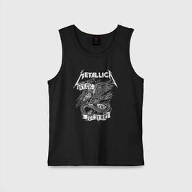 Детская майка хлопок с принтом Metallica в Новосибирске,  |  | metalica | metallica | группа | джеймс хэтфилд | кирк хэмметт | ларс ульрих | метал | металика | металлика | миталика | музыка | роберт трухильо | рок | трэш | трэшметал | хард | хеви