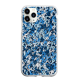 Чехол для iPhone 11 Pro матовый с принтом FCZP в Новосибирске, Силикон |  | Тематика изображения на принте: fcz | белый | буквы | зенит | паттерн | питер | санкт петербург | сине бело голубые | синий | спб