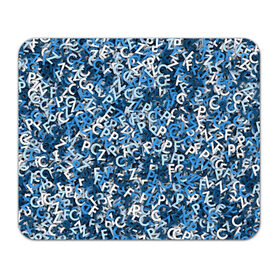 Коврик для мышки прямоугольный с принтом FCZP в Новосибирске, натуральный каучук | размер 230 х 185 мм; запечатка лицевой стороны | fcz | белый | буквы | зенит | паттерн | питер | санкт петербург | сине бело голубые | синий | спб