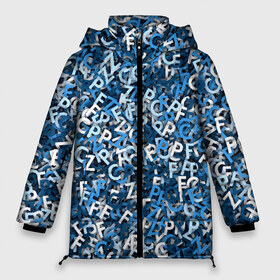 Женская зимняя куртка 3D с принтом FCZP в Новосибирске, верх — 100% полиэстер; подкладка — 100% полиэстер; утеплитель — 100% полиэстер | длина ниже бедра, силуэт Оверсайз. Есть воротник-стойка, отстегивающийся капюшон и ветрозащитная планка. 

Боковые карманы с листочкой на кнопках и внутренний карман на молнии | fcz | белый | буквы | зенит | паттерн | питер | санкт петербург | сине бело голубые | синий | спб