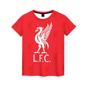 Женская футболка 3D с принтом Liverpool (4) в Новосибирске, 100% полиэфир ( синтетическое хлопкоподобное полотно) | прямой крой, круглый вырез горловины, длина до линии бедер | champions | england | league | liverpool | англия | ливерпуль | лига | чемпионов