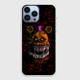 Чехол для iPhone 13 Pro Max с принтом FNAF Nightmare в Новосибирске,  |  | blood | five nights at freddy’s | fnaf | game | horror | игра | кровь | пять ночей у фредди | ужас | фнаф | фреди