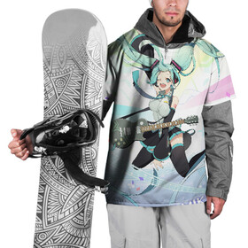 Накидка на куртку 3D с принтом Hatsune Miku  в Новосибирске, 100% полиэстер |  | Тематика изображения на принте: anime | character | geisha | hatsune miku | japan | kimono | manga | style | аниме | вокалоид | девушки | манга | мульт | оружие | сёдзё | сериал | хатсуне мику