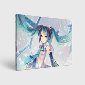 Холст прямоугольный с принтом МИКУ ХАЦУНЭ | MIKU HATSUNE в Новосибирске, 100% ПВХ |  | anime | character | geisha | hatsune miku | japan | kimono | manga | style | аниме | вокалоид | девушки | манга | мульт | оружие | сёдзё | сериал | хатсуне мику