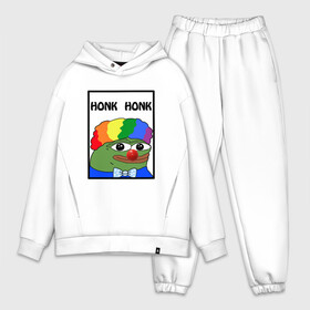 Мужской костюм хлопок OVERSIZE с принтом Honk Honk в Новосибирске,  |  | feels bad man | feels good man | honk honk | pepe | pepe the frog | sad pepe | грустная лягушка | пепе