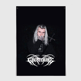 Постер с принтом GHOSTEMANE в Новосибирске, 100% бумага
 | бумага, плотность 150 мг. Матовая, но за счет высокого коэффициента гладкости имеет небольшой блеск и дает на свету блики, но в отличии от глянцевой бумаги не покрыта лаком | eric whitney | ghostemane