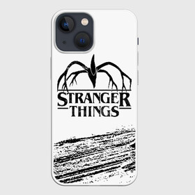 Чехол для iPhone 13 mini с принтом STRANGER THINGS в Новосибирске,  |  | 011 | down | eleven | netflix | season | series | strange | stranger | things | upside | дела | дина | загадочные | монстр | монстры | одиннадцать | очень | сезон | сериал | сериалы | события | странные | ужасы