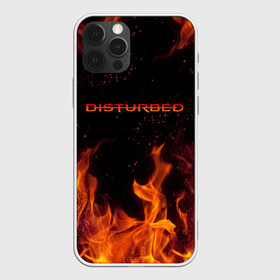 Чехол для iPhone 12 Pro с принтом DISTURBED (НА СПИНЕ) в Новосибирске, силикон | область печати: задняя сторона чехла, без боковых панелей | Тематика изображения на принте: disturbed | дистурбед