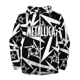 Мужская ветровка 3D с принтом Metallica в Новосибирске, 100% полиэстер | подол и капюшон оформлены резинкой с фиксаторами, два кармана без застежек по бокам, один потайной карман на груди | metalica | metallica | группа | джеймс хэтфилд | кирк хэмметт | ларс ульрих | метал | металика | металлика | миталика | музыка | роберт трухильо | рок | трэш | трэшметал | хард | хеви
