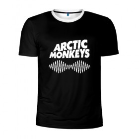 Мужская футболка 3D спортивная с принтом ARCTIC MONKEYS в Новосибирске, 100% полиэстер с улучшенными характеристиками | приталенный силуэт, круглая горловина, широкие плечи, сужается к линии бедра | arctic monkeys | арктик манкис | арктические мартышки